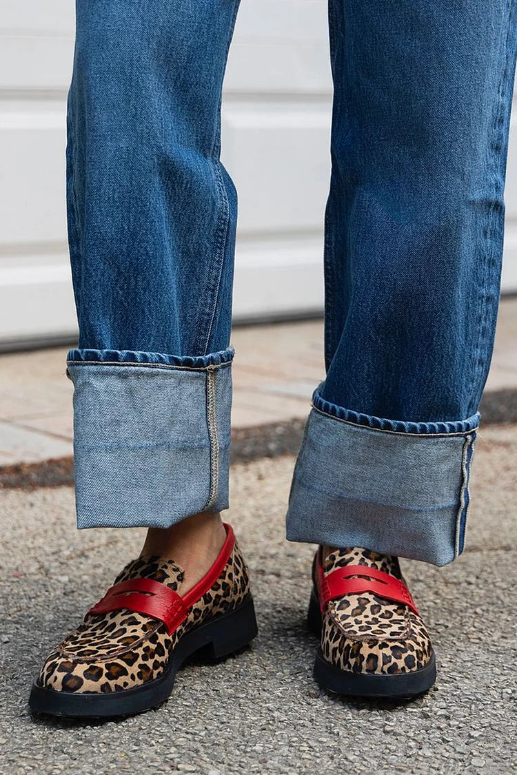 Jackie | Leopard print loafers