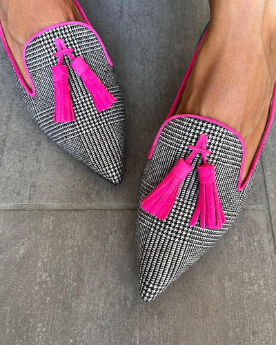 Ellaine | Fluo tassel loafers