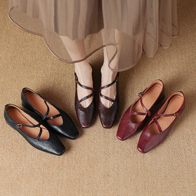Evelyn Genuine Leather Heels