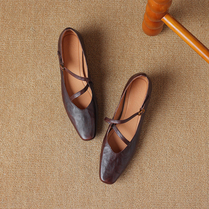 Evelyn Genuine Leather Heels