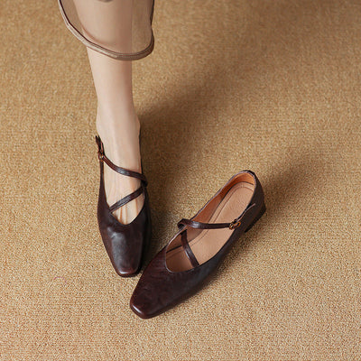 Evelyn Genuine Leather Heels